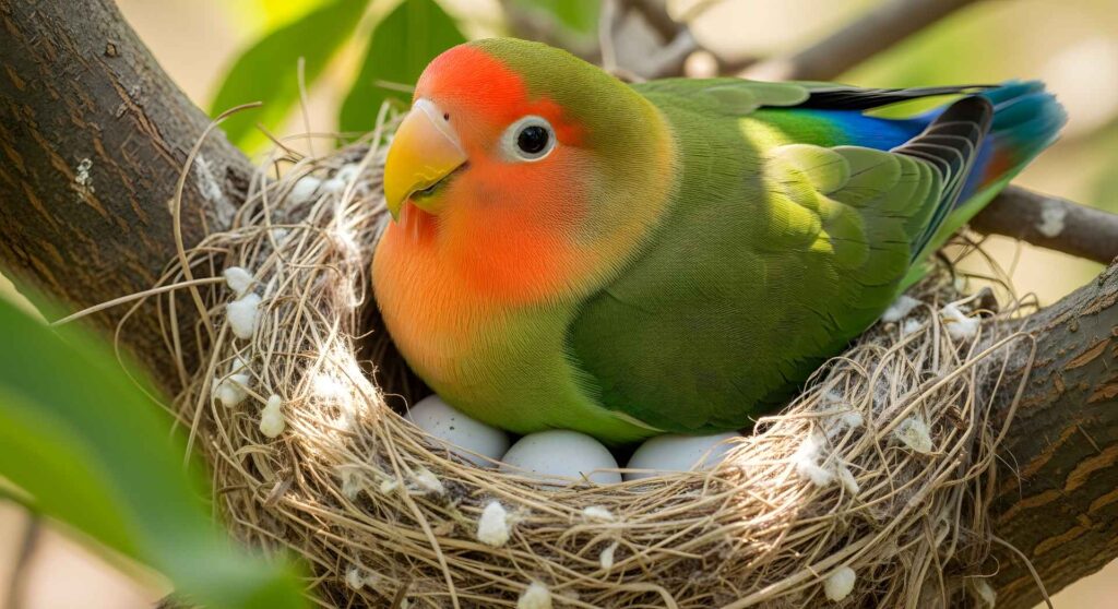 Peach-faced lovebird Eggs
