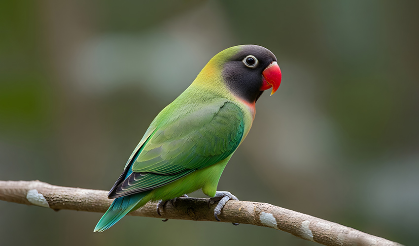 black-collared-lovebirds